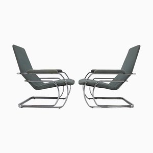 Tubular Armchairs, 1970s, Set of 2-TZ-1394199