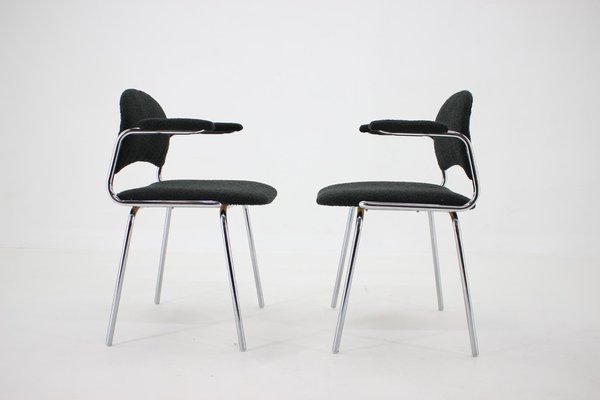 Tubular Armchairs, Czechoslovakia, 1970s, Set of 2-TZ-1175502