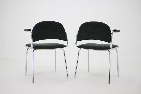 Tubular Armchairs, Czechoslovakia, 1970s, Set of 2-TZ-1175502