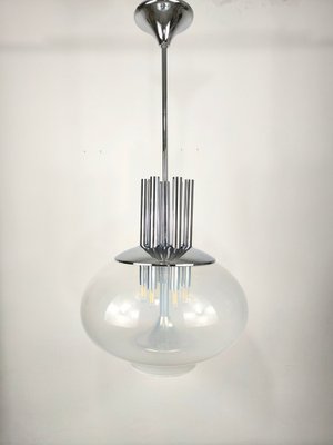 Tubular Chandelier attributed to Mazzega, 1960s-WIF-1752371