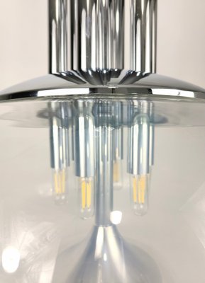 Tubular Chandelier attributed to Mazzega, 1960s-WIF-1752371