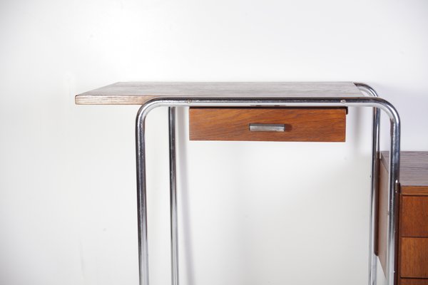 Tubular Chrome Table or Desk from Kovona, 1950s-ALG-920076