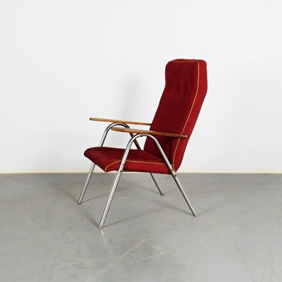 Tubular Lounge Chair in Leatherette-JUN-1342239