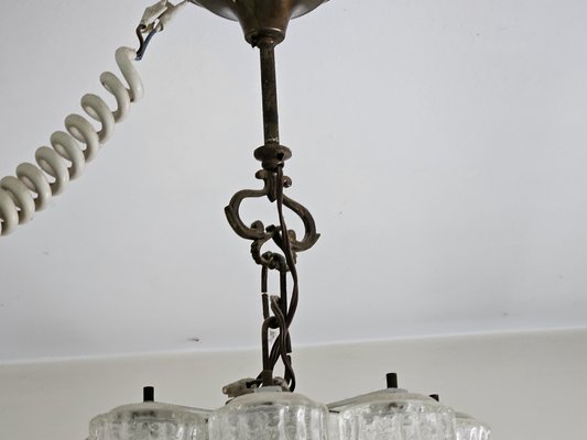 Tubular Murano Glass Chandelier, Venice, 1970s-ZUW-1799515