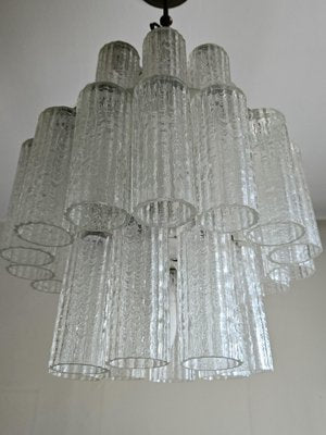 Tubular Murano Glass Chandelier, Venice, 1970s-ZUW-1799515