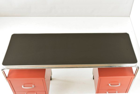 Tubular Steel Desk, Germany, 1950s-LOB-999593