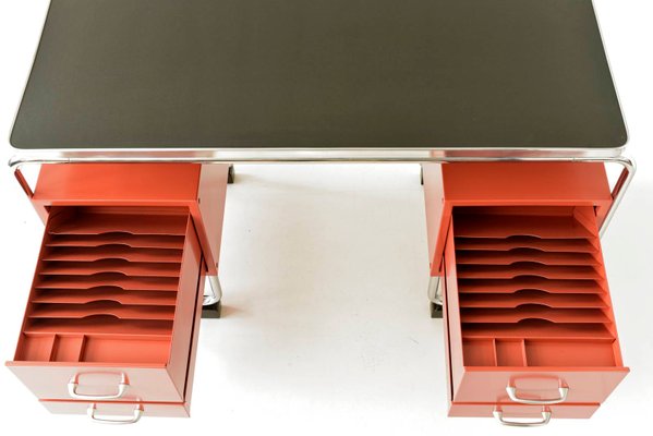 Tubular Steel Desk, Germany, 1950s-LOB-999593