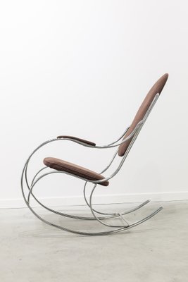 Tubular Steel Rocking Chair, 1960s-UJE-708364