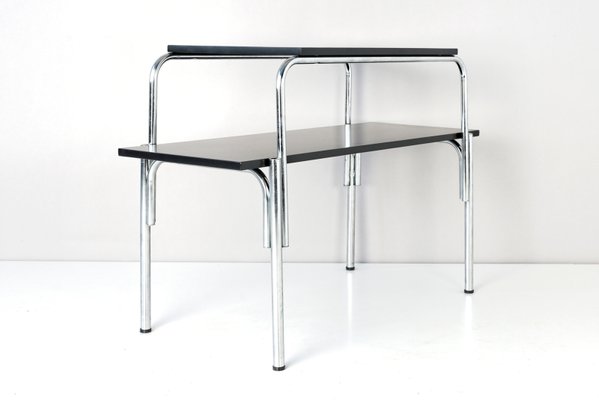 Tubular Steel Side Table, France, 1950s-LOB-882549