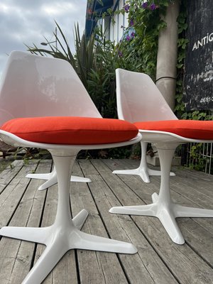 Tulip Chairs attributed to Maurice Burke, 1960s, Set of 4-RHZ-2027819