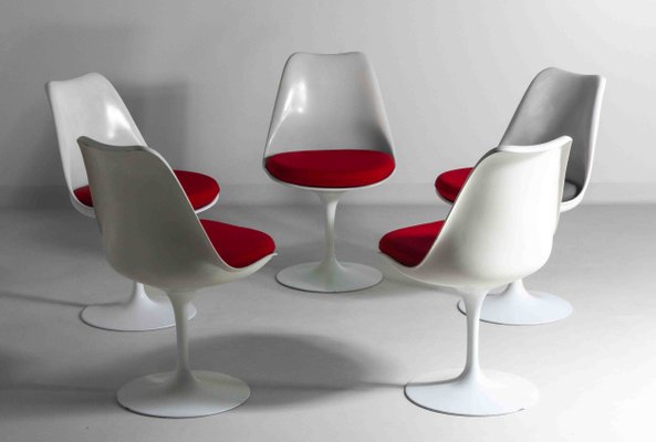 Tulip Chairs by Eero Saarinen for Knoll International, 1971, Set of 5-LIO-2034935