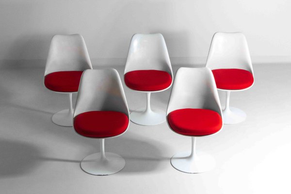 Tulip Chairs by Eero Saarinen for Knoll International, 1971, Set of 5-LIO-2034935