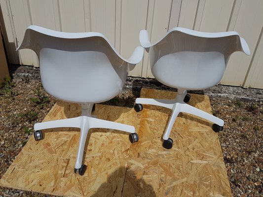 Tulip Desk Chairs by Eero Saarinen for Knoll Inc. / Knoll International, 1966, Set of 2-SNC-1542768