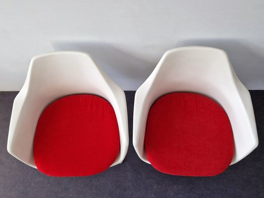 Tulip Swivel Armchairs by Maurice Burke for Arkana, England, 1960s, Set of 2-NV-2022623