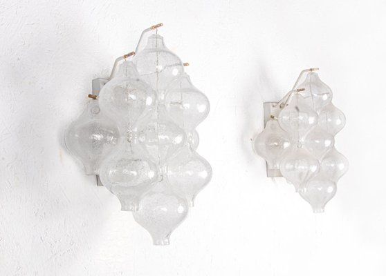 Tulipan Murano Glass Wall Lights by J. T. Kalmar for Kalmar, 1960s, Set of 2-DEK-1168949