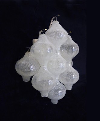 Tulipan Murano Glass Wall Lights by J. T. Kalmar for Kalmar, 1960s, Set of 2-DEK-1168949