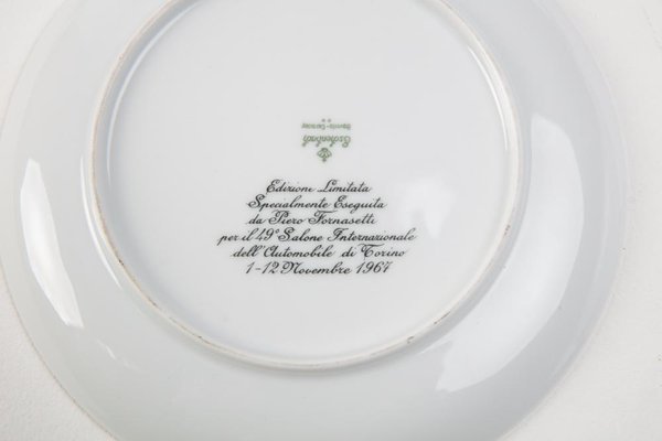 Turin International Automobile Commemorative Dishes, 1960s, Set of 9-DZU-1693359