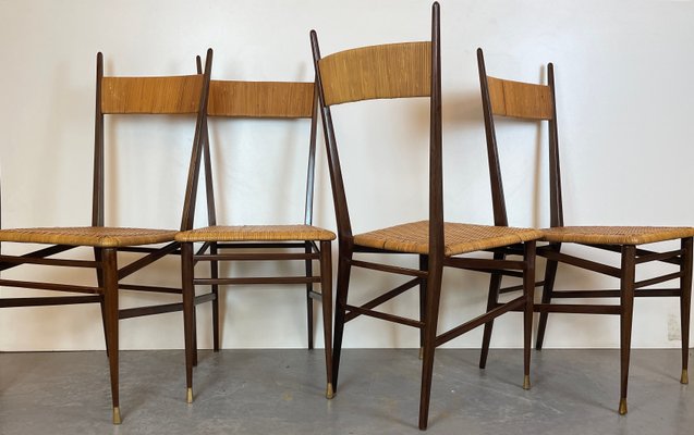 Turin School Chairs, 1950s, Set of 4-DX-1774038