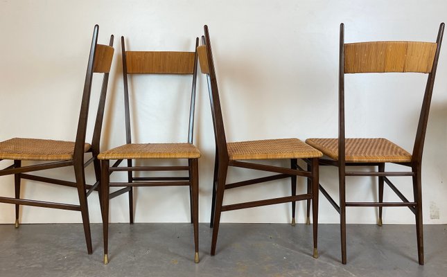 Turin School Chairs, 1950s, Set of 4-DX-1774038