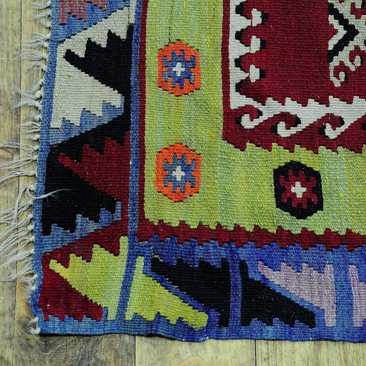 Turkish Colorful Sarkisla Kilim Rug, 1930s