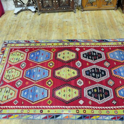 Turkish Colorful Sarkisla Kilim Rug, 1930s-KJP-1149162