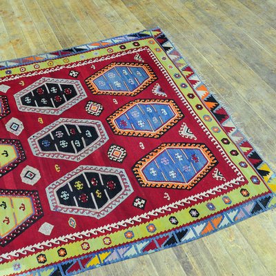 Turkish Colorful Sarkisla Kilim Rug, 1930s-KJP-1149162