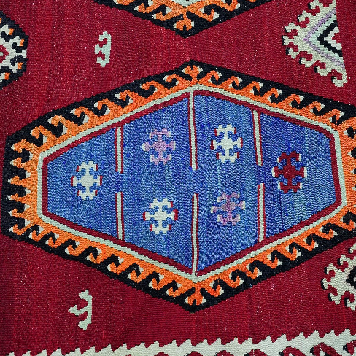 Turkish Colorful Sarkisla Kilim Rug, 1930s