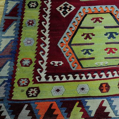 Turkish Colorful Sarkisla Kilim Rug, 1930s-KJP-1149162