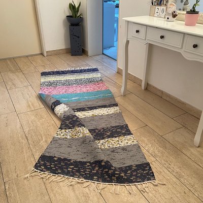 Turkish Flat Weave Kilim Runner-AIV-1149759