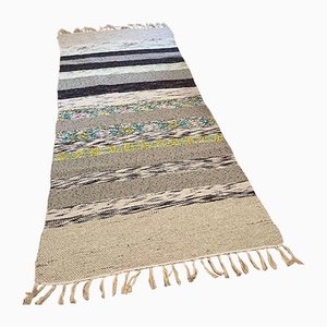 Turkish Flat Weave Kilim Runner-AIV-1149762