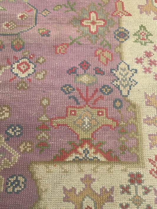 Turkish Ghyordes Oushak Rug, 1890s