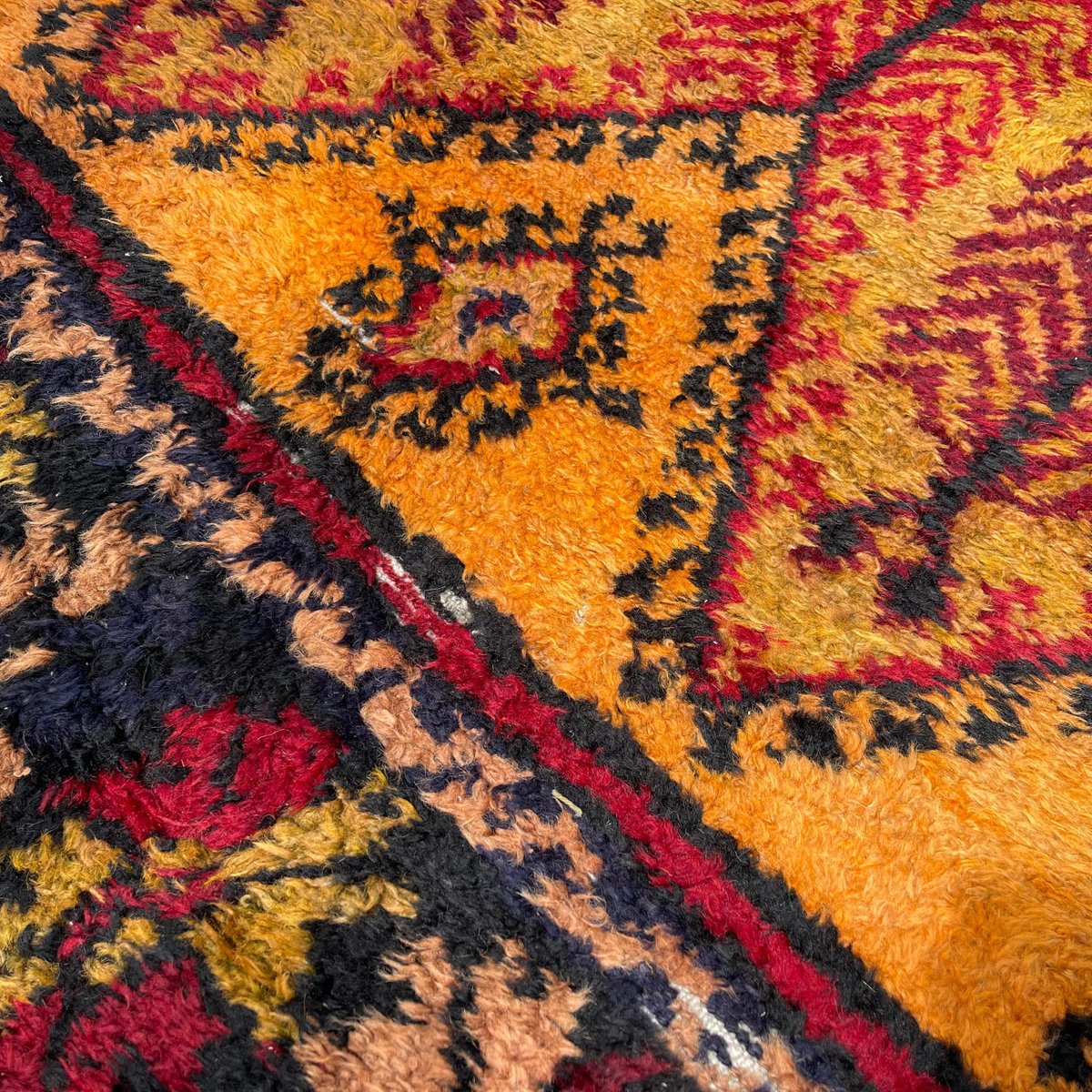 Turkish Hand-Knotted Kayseri Runner Rug