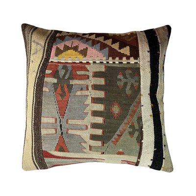 Turkish Kilim Rug Cushion Cover-AIV-1120373