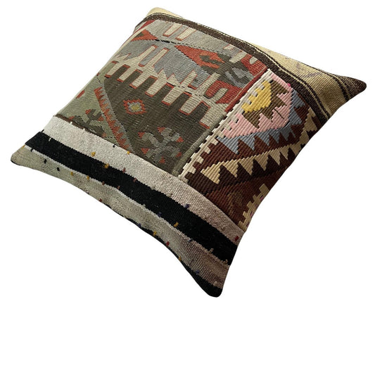 Turkish Kilim Rug Cushion Cover