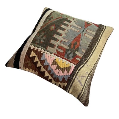 Turkish Kilim Rug Cushion Cover-AIV-1120373