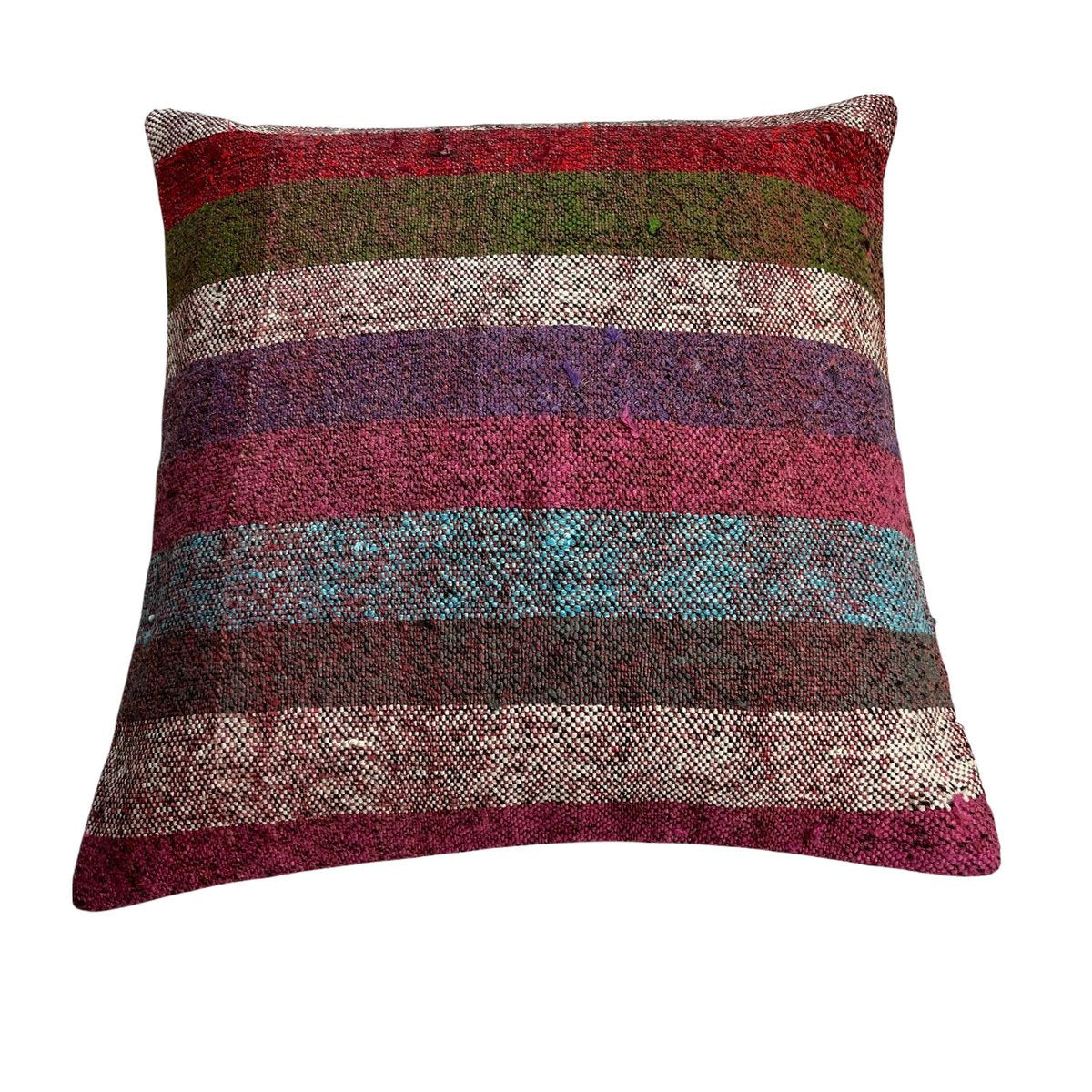 Turkish Kilim Rug Cushion Cover for Meditation Bench