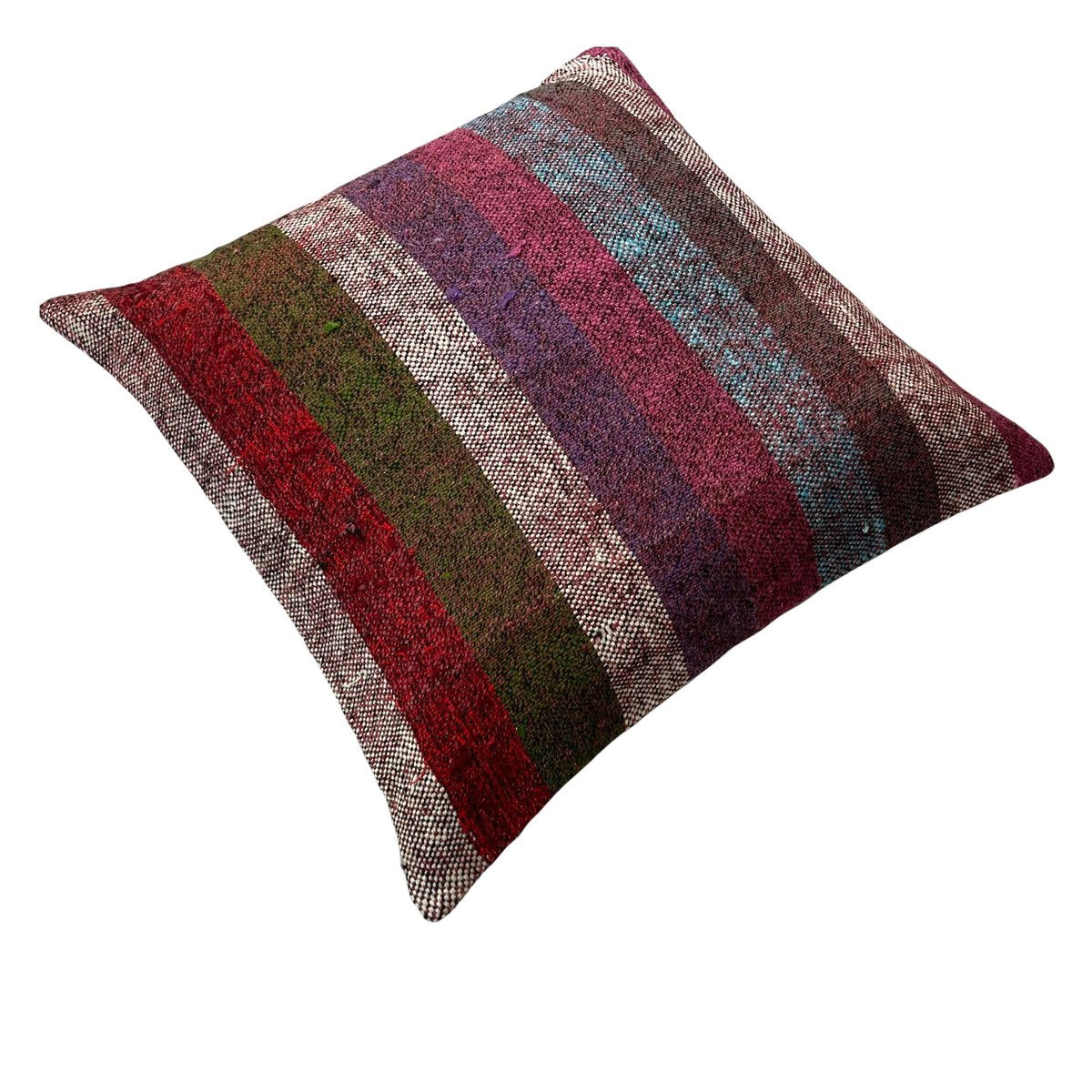 Turkish Kilim Rug Cushion Cover for Meditation Bench