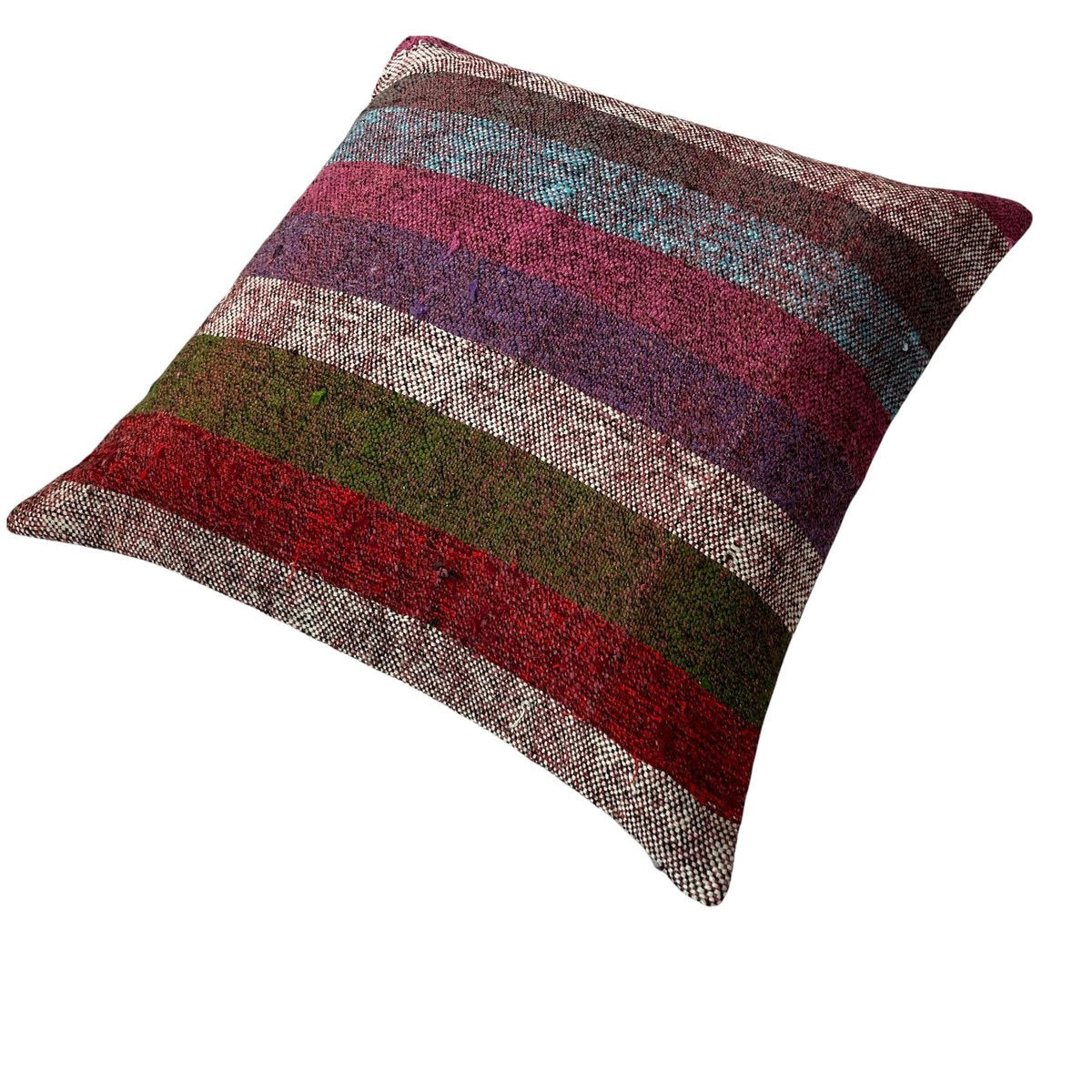 Turkish Kilim Rug Cushion Cover for Meditation Bench