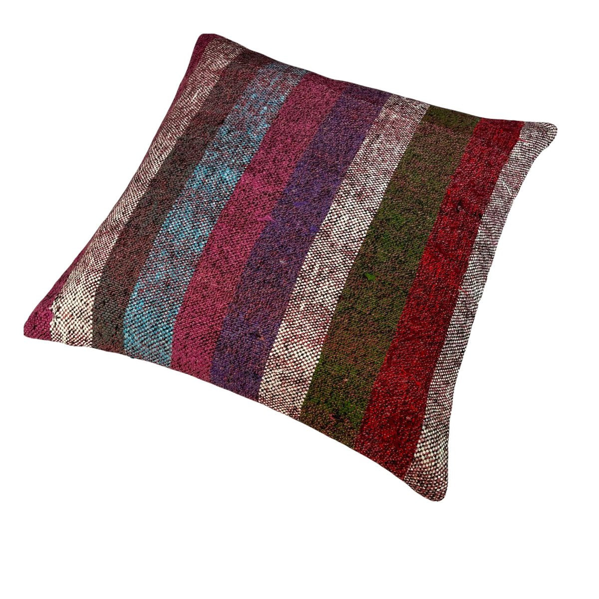 Turkish Kilim Rug Cushion Cover for Meditation Bench