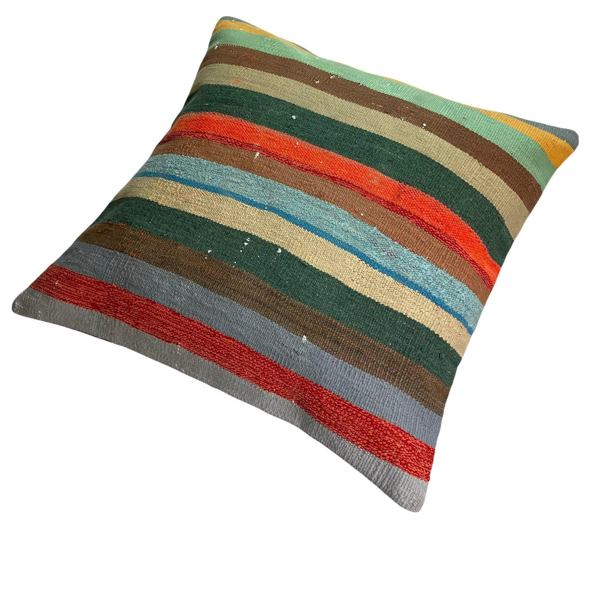 Turkish Kilim Rug Cushion Cover for Meditation Bench