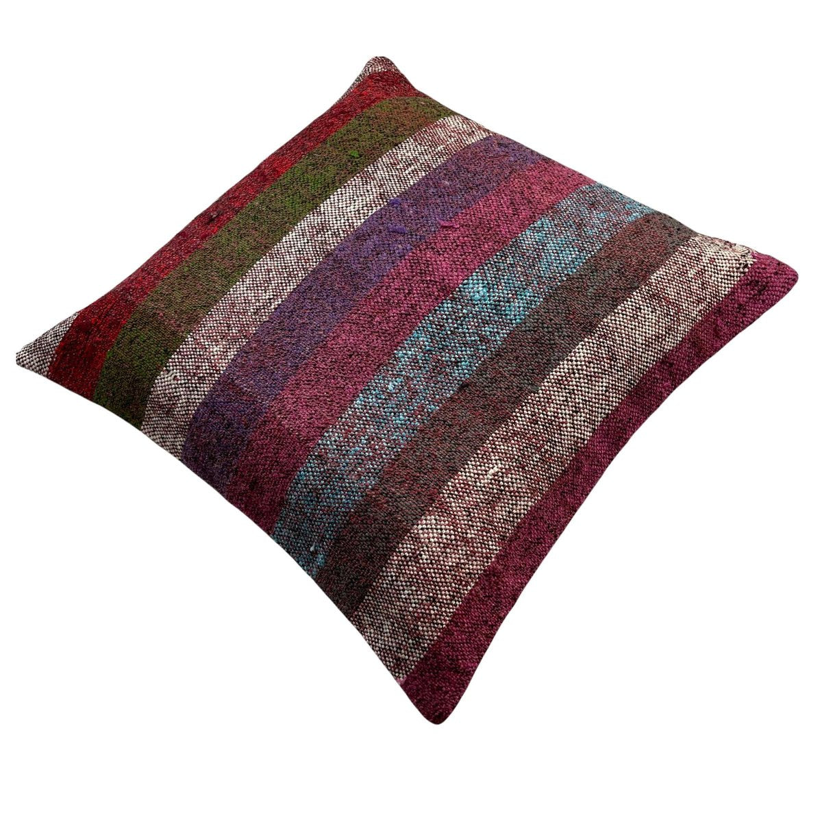 Turkish Kilim Rug Cushion Cover for Meditation Bench