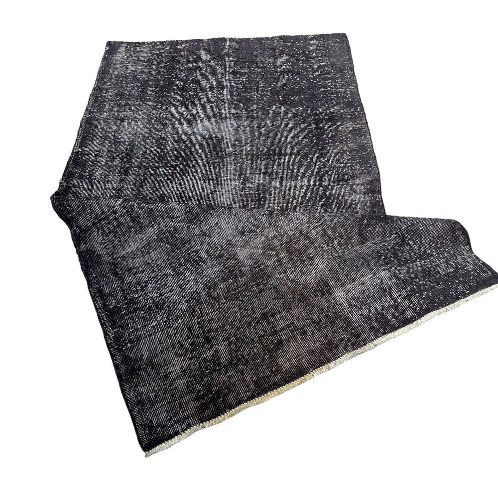 Turkish Over-Dyed Grey Rug in Wool