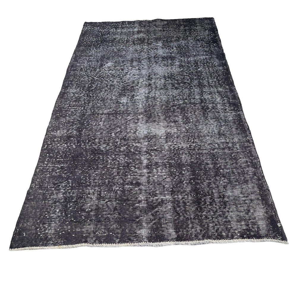 Turkish Over-Dyed Grey Rug in Wool