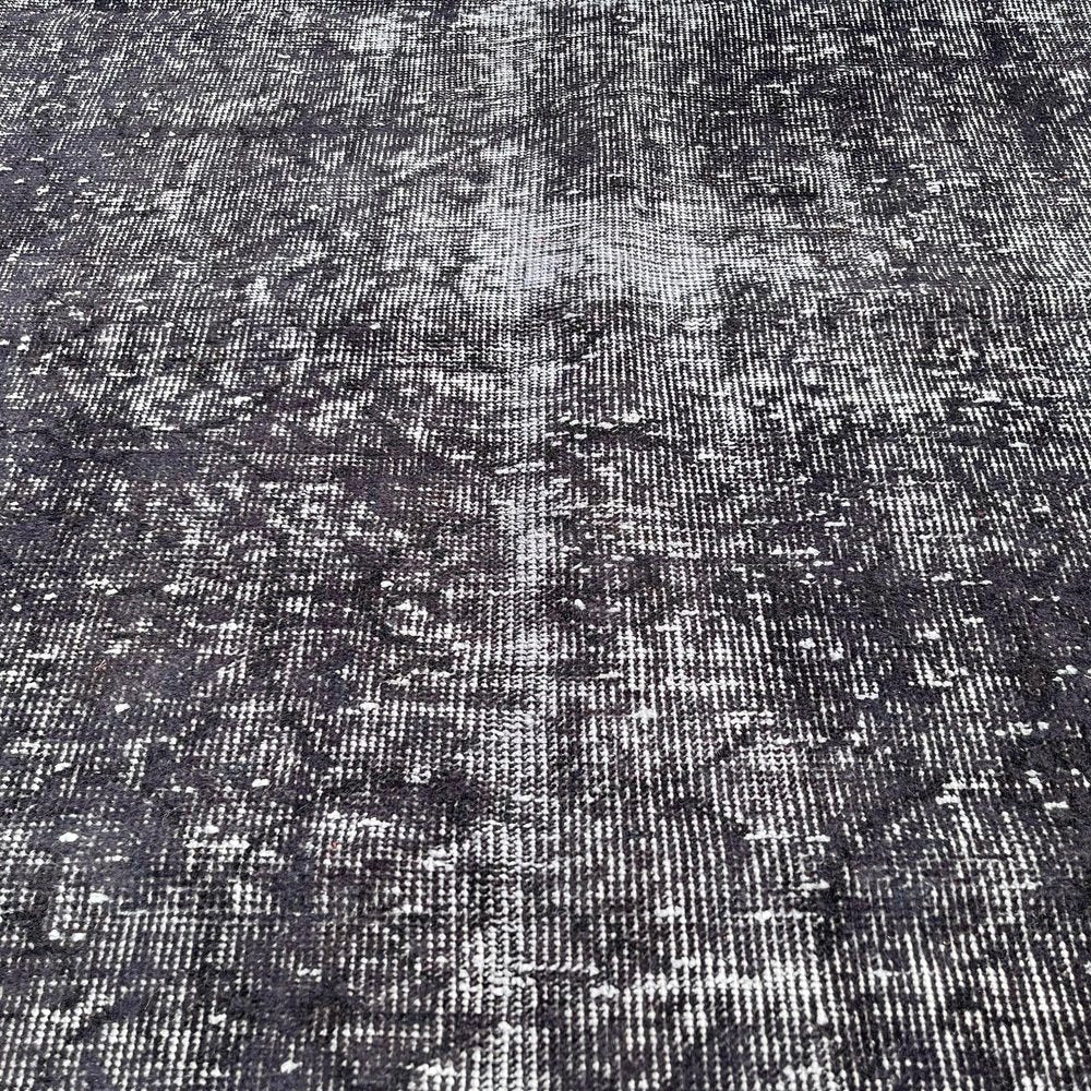 Turkish Over-Dyed Grey Rug in Wool