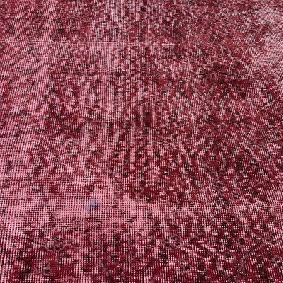 Turkish Over-Dyed Red Rug in Wool-AIV-1333510