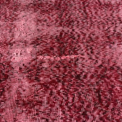 Turkish Over-Dyed Red Rug in Wool-AIV-1333510