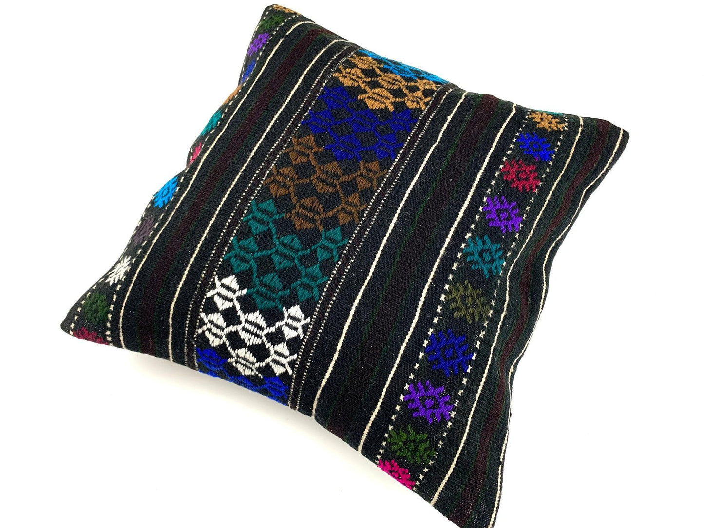 Turkish Tapis Kilim Pillow Cover-AIV-1341091