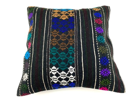 Turkish Tapis Kilim Pillow Cover-AIV-1341091