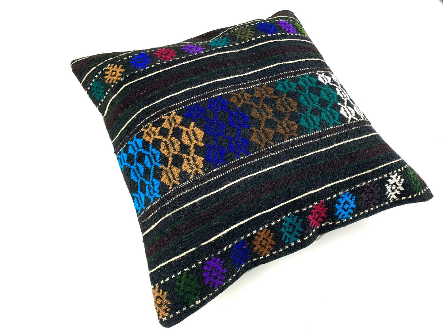 Turkish Tapis Kilim Pillow Cover