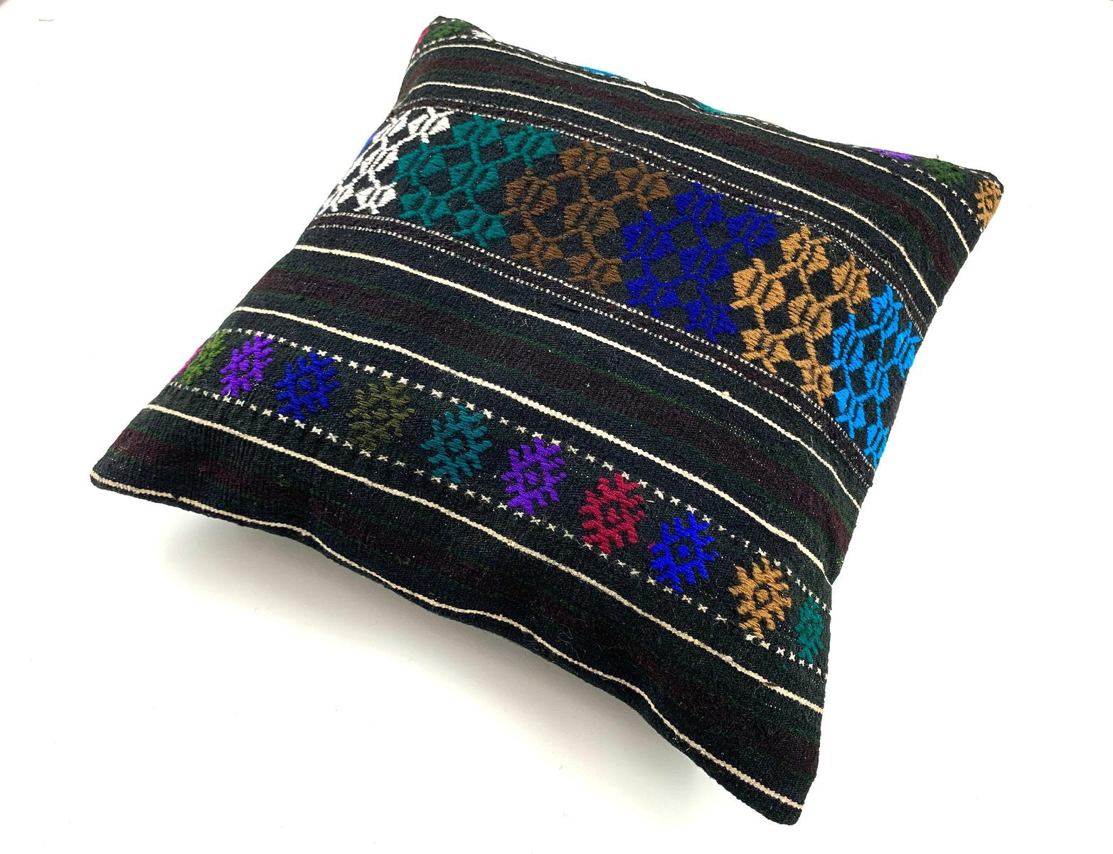 Turkish Tapis Kilim Pillow Cover